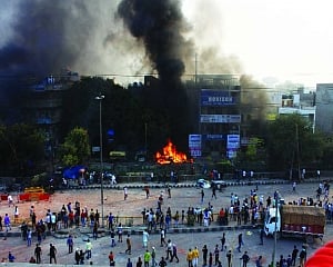 Delhi aflame
