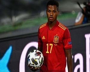 Fati becomes youngest Spain scorer in 4-0 win over Ukraine