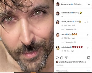 Hrithik's Thursday selfie leaves fans impressed