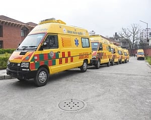 India donates 41 ambulances, 6 school buses to Nepal on Gandhi Jayanti