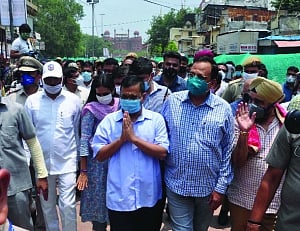 Kejriwal inspects Chandni Chowk redevelopment