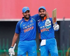 Kohli, Sharma maintain their top two spots in ODI rankings