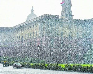 Light rains, gusty winds make Delhi weather pleasant