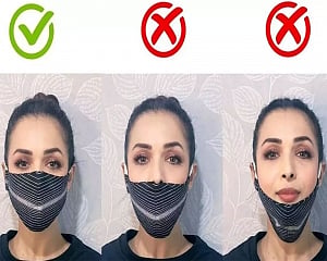 Malaika Arora shows how to wear a mask correctly