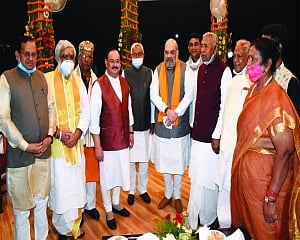 Nitish returns as CM with new deputies