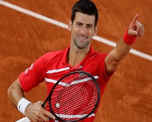 No. 1 Djokovic escapes in 5, will face No. 2 Nadal in final