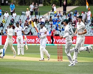 Pink Test: India lose openers, sedately reach 41/2 at dinner on Day 1