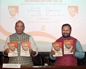 Rajnath Singh, Javadekar launch two books on Prez's select speeches