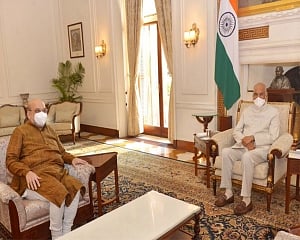 Shah calls on President Kovind
