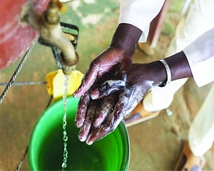They can’t afford water to wash out virus