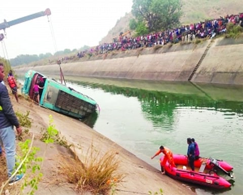 48 dead as bus falls into MP canal
