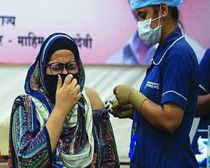 54% got 1 dose, 16% received both vaccines