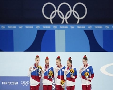 Bulgaria beats Russia in rhythmic gymnastics