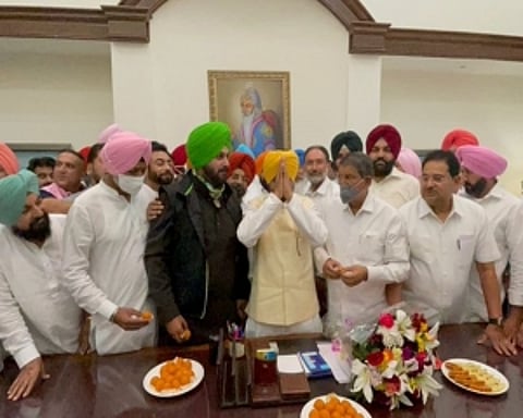 Channi takes oath as Punjab chief minister