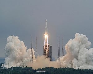 Debris from China's disintegrating rocket falls into Indian Ocean