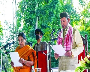Garhwal MP Tirath Singh Rawat sworn in as Uttarakhand CM