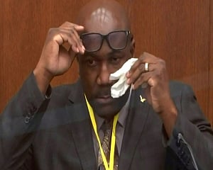 George Floyd's brother sheds tears on the stand