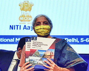 Govt unveils Rs 6L cr monetisation plan
