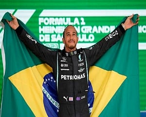Hamilton ends 'hardest weekend' with stunning win in Brazil