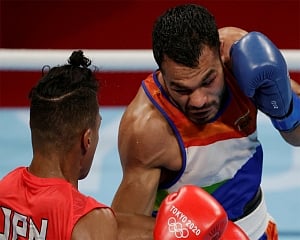 Injured Vikas ousted from Olympics: loses opening bout to Japan's Okazawa