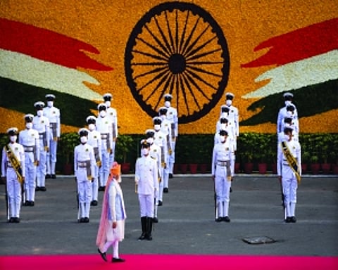 Modi calls for ‘Sabka Prayas’ on 75th I-Day