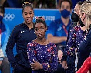Olympic champ Biles out of team finals