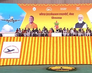 PM lays foundation stone for Noida International Airport at Jewar