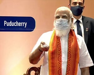 PM Modi launches various projects in Puducherry; lays foundation stone for others