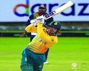 Shamsi, Markram help Proteas seal T20I series with big win