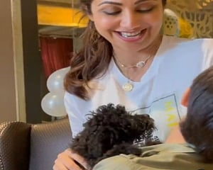 Shilpa Shetty welcomes new member Truffle to her family