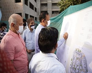 Sisodia, Jain take stock of under-construction govt schools in Delhi