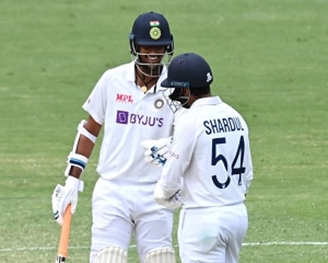 Sundar, Shardul guide India to 253/6 at tea after soft dismissals