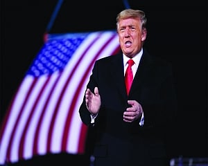 Trump vows to slug it out for presidency