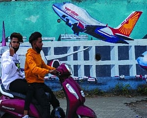 ‘Welcome aboard this historic flight’ AI fliers greeted