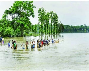 40 lakh hit by Assam, Meghalaya floods