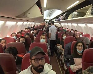 Air India Express flight with 182 Indians evacuated from Ukraine lands in Mumbai