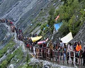 Amarnath Yatra resumes on Baltal route