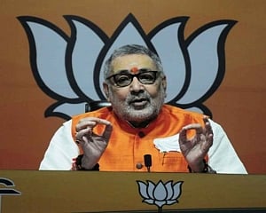 BJP's Giriraj Singh demands survey of mosques, madrasas in Bihar