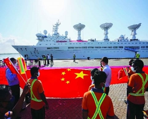 Chinese ‘spy ship’ docks, Lankan Prez tries to allay India’s fears