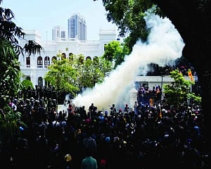 Emergency in Lanka as Prez flees to Maldives