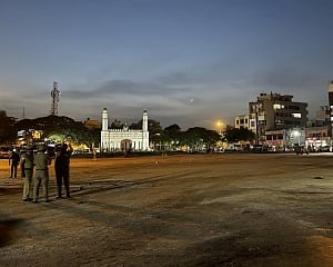Ganesha festival celebrated at Hubballi Idgah ground amid tight security