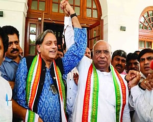 In driving seat, Kharge faces bumpy road ahead