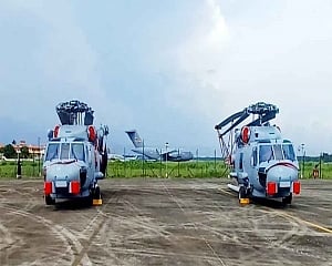 Indian Navy receives two MH-60 multi-mission helicopters from US