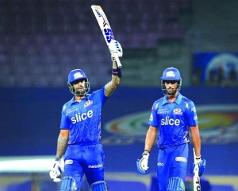 MI beat RR by 5 wickets to open account in IPL 2022