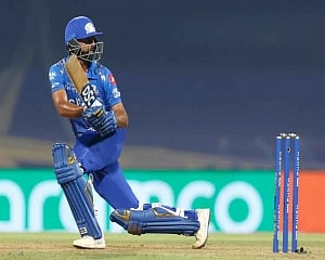 MI post 155 for 7 against CSK