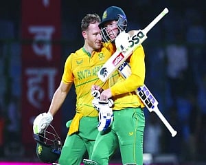 Miller, Rassie crush India in 1st T20I