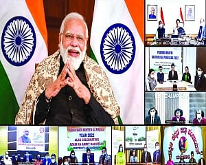 Modi interacts with PM Bal awardees, calls for drawing energy from past