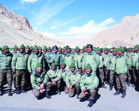 Armed forces chiefs celebrate Diwali with troops