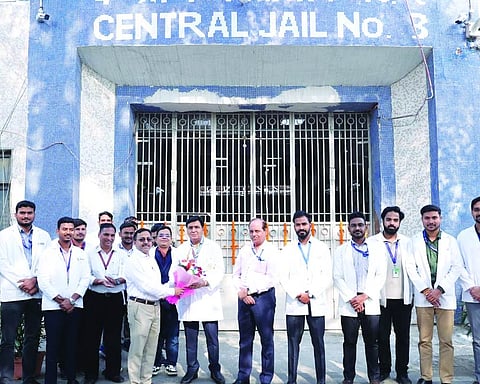 Ayurveda health camp held in Tihar Jail