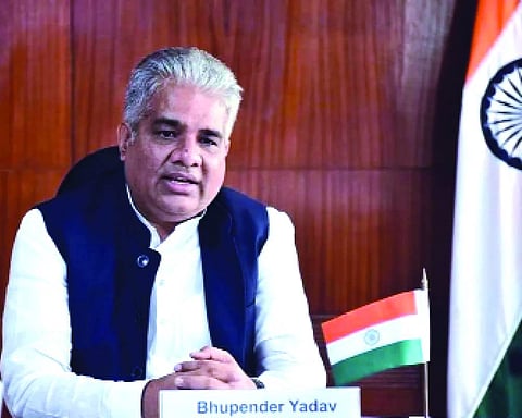 Bhupender Yadav attacks Congress over Aravalli mining claims